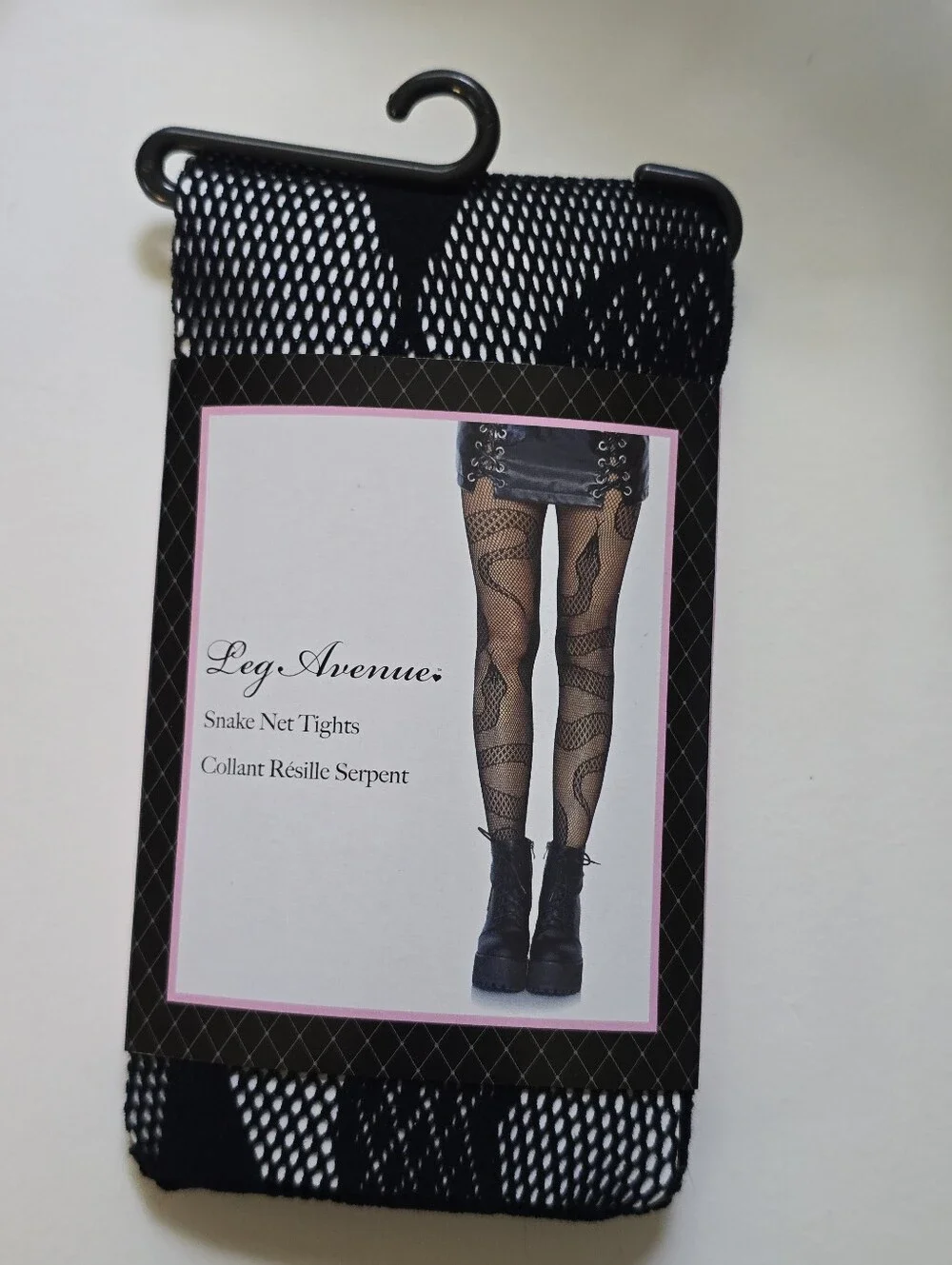 NWT Leg Avenue Black Snake Net Tights